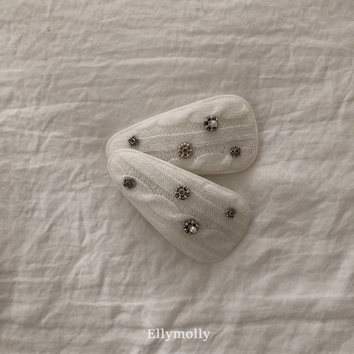 [PRE-ORDER] Knit Pearl Hair Clips Set