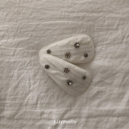 [PRE-ORDER] Knit Pearl Hair Clips Set