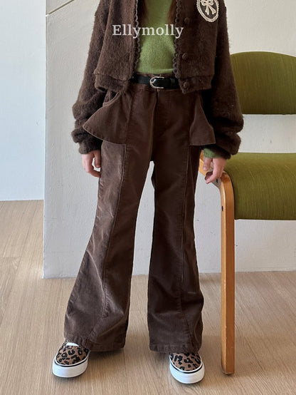 [PRE-ORDER] Sally Peach Boot-Cut Pants