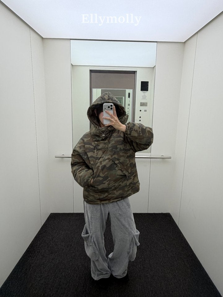 [PRE-ORDER] Camo Padded Hoodie Sweatshirts