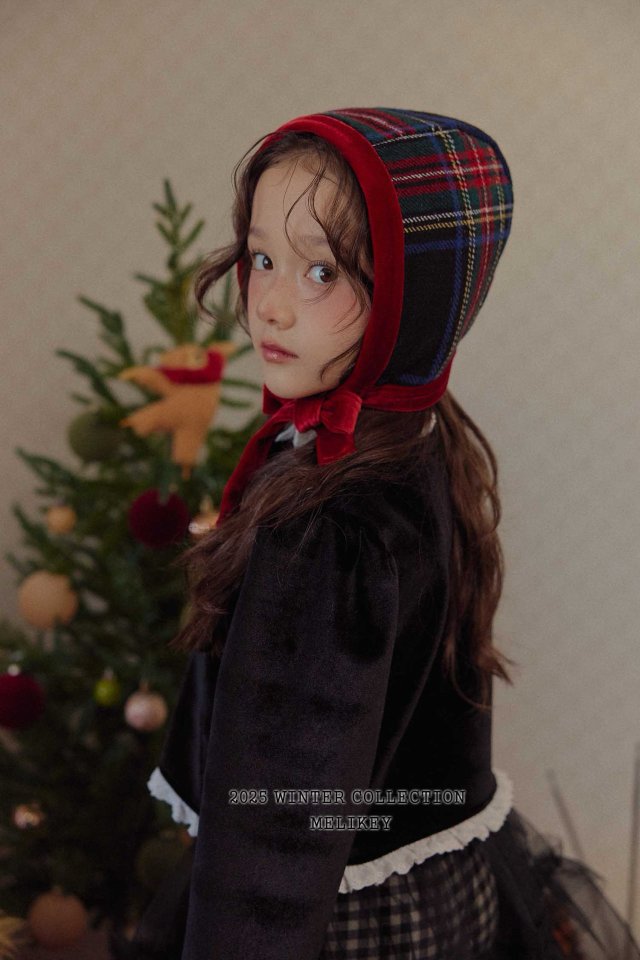 [PRE-ORDER] Christmas Check Bonnet