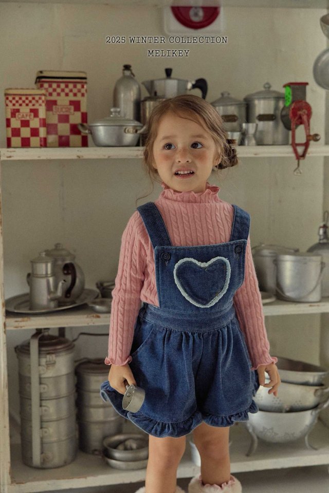 [PRE-ORDER] Velvet Denim Frill Overalls