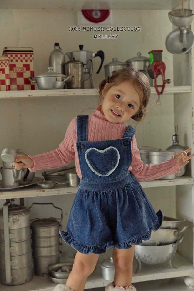 [PRE-ORDER] Velvet Denim Frill Overalls