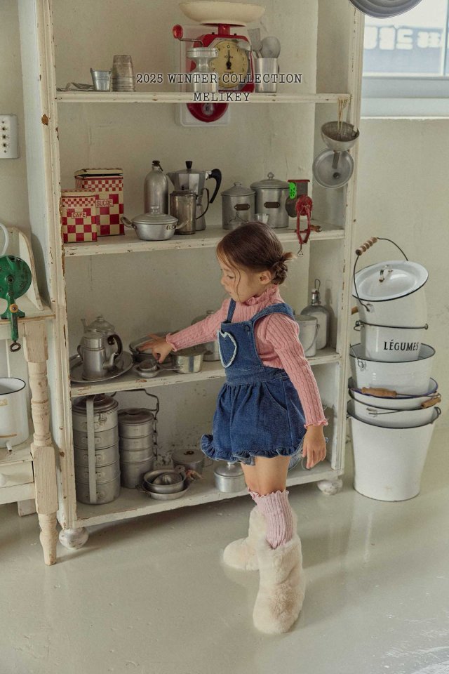 [PRE-ORDER] Velvet Denim Frill Overalls