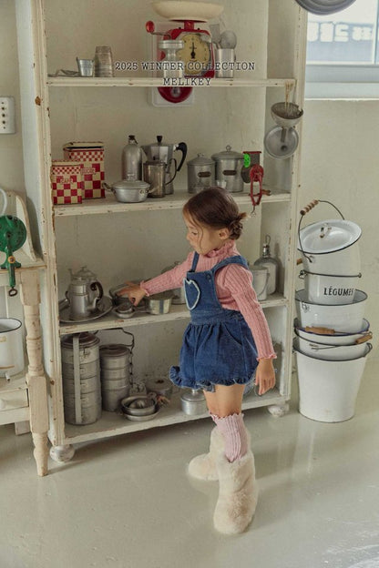 [PRE-ORDER] Velvet Denim Frill Overalls