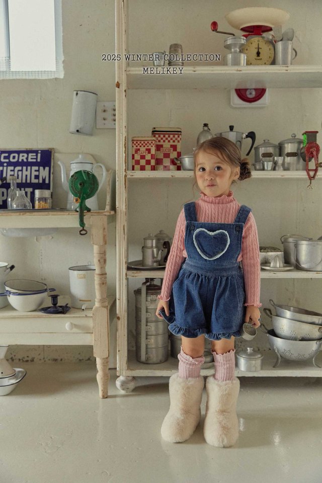 [PRE-ORDER] Velvet Denim Frill Overalls