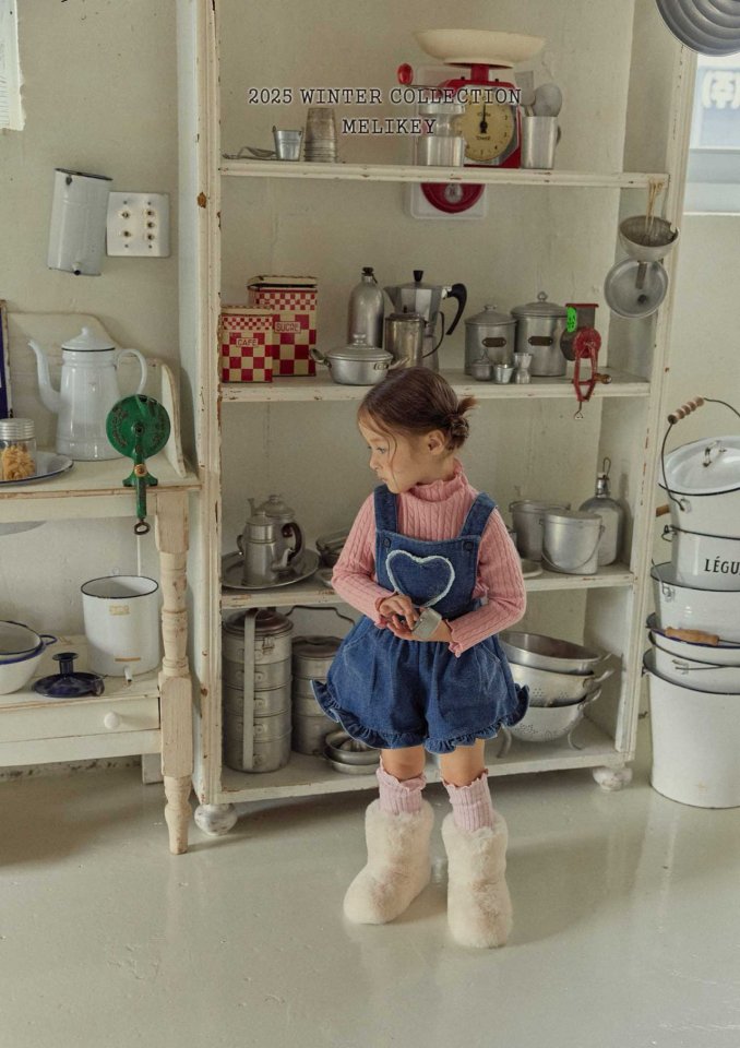 [PRE-ORDER] Velvet Denim Frill Overalls