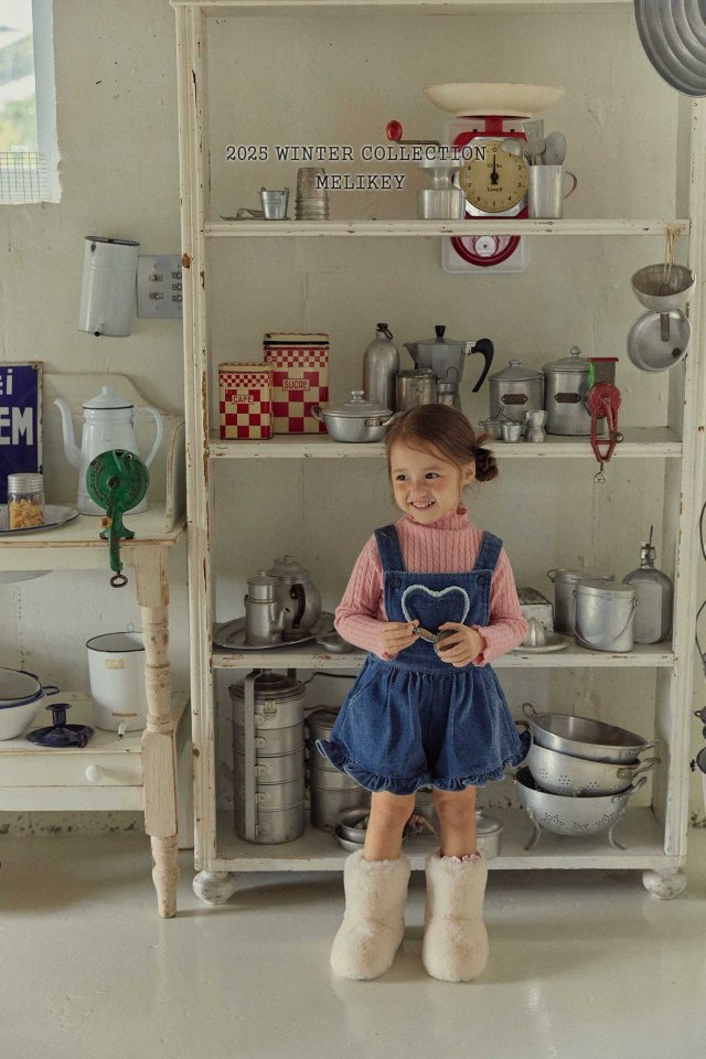 [PRE-ORDER] Velvet Denim Frill Overalls