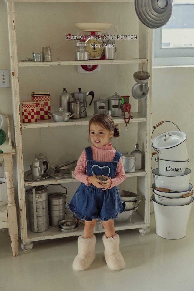 [PRE-ORDER] Velvet Denim Frill Overalls