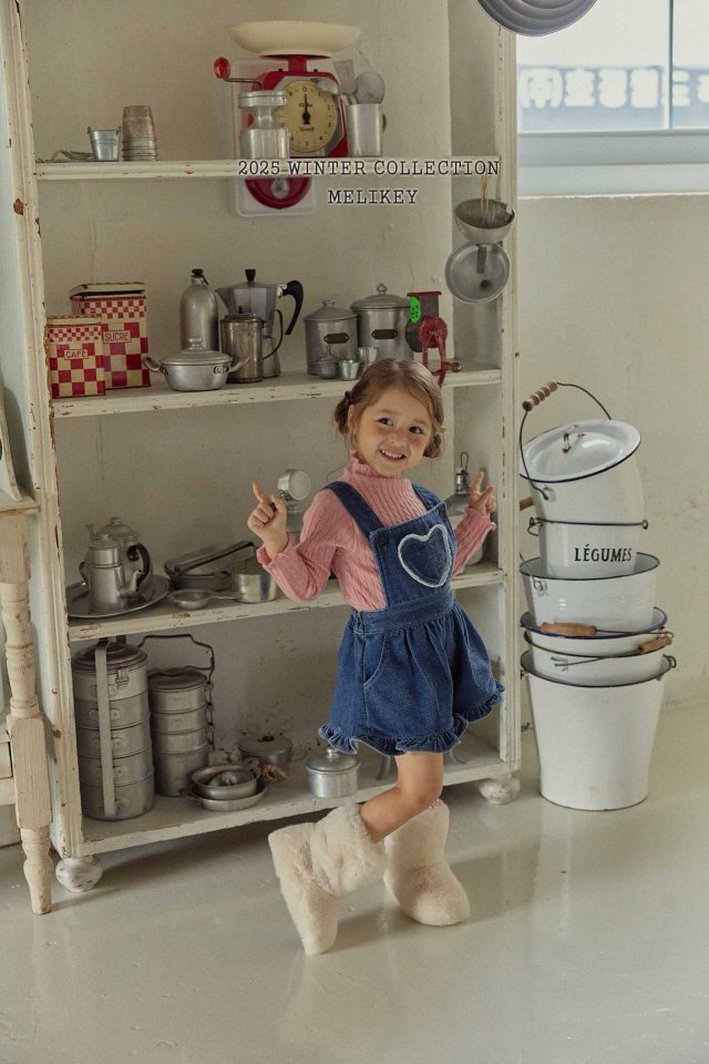 [PRE-ORDER] Velvet Denim Frill Overalls