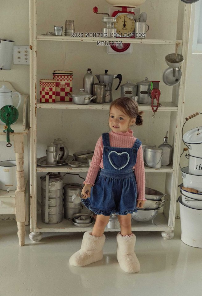 [PRE-ORDER] Velvet Denim Frill Overalls