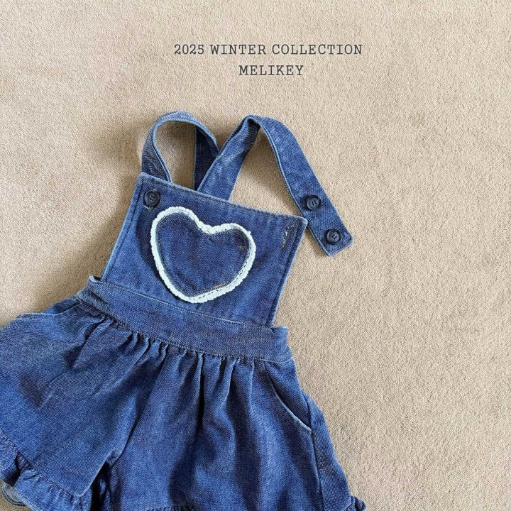[PRE-ORDER] Velvet Denim Frill Overalls