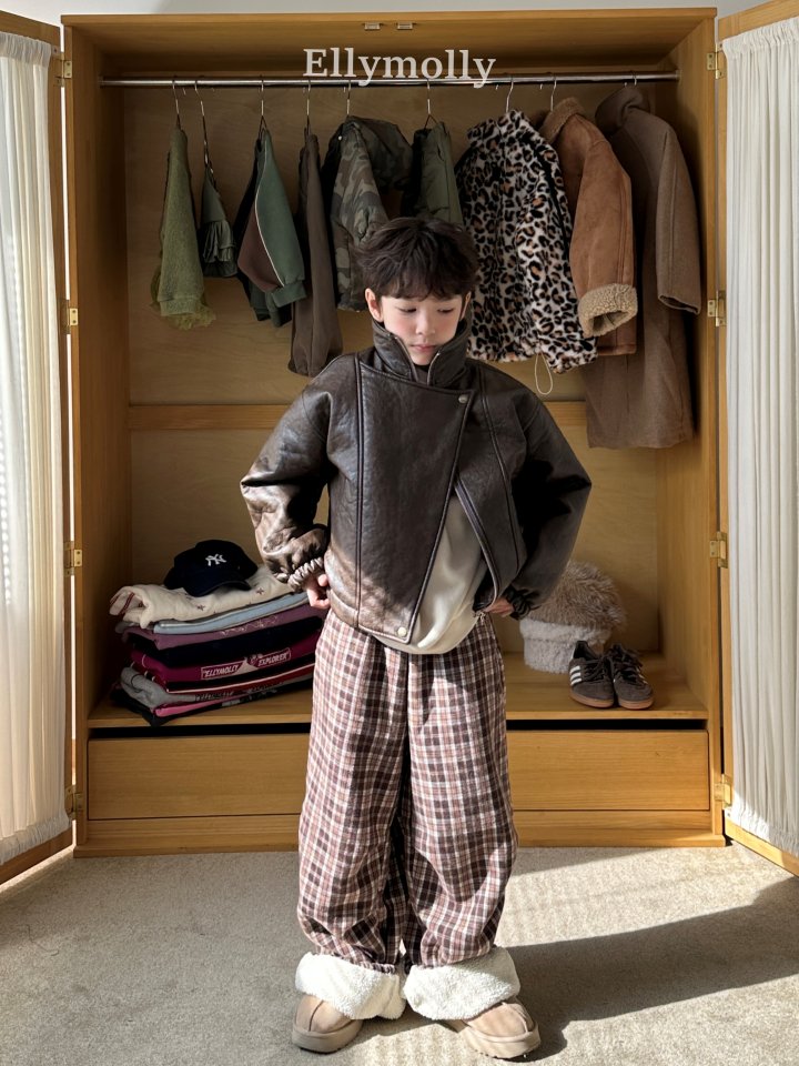 [PRE-ORDER] Teddy Fur Check Pants