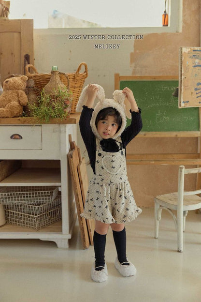[PRE-ORDER] Ribbon Dot Frill Overalls