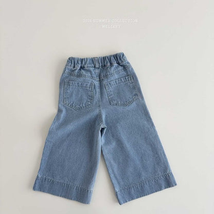 [PRE-ORDER] Crop Wide Denim Pants