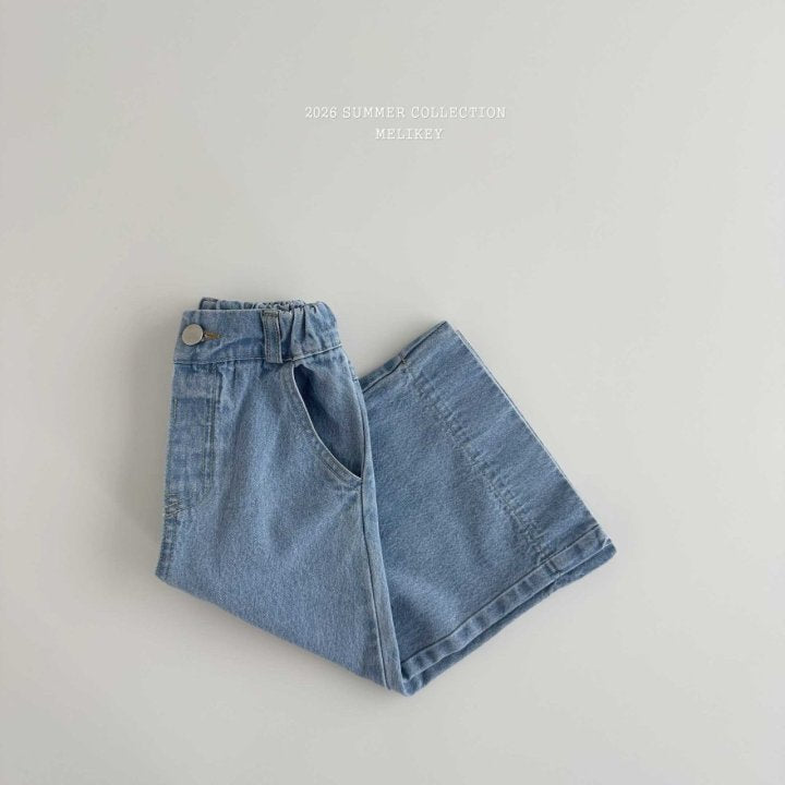 [PRE-ORDER] Crop Wide Denim Pants