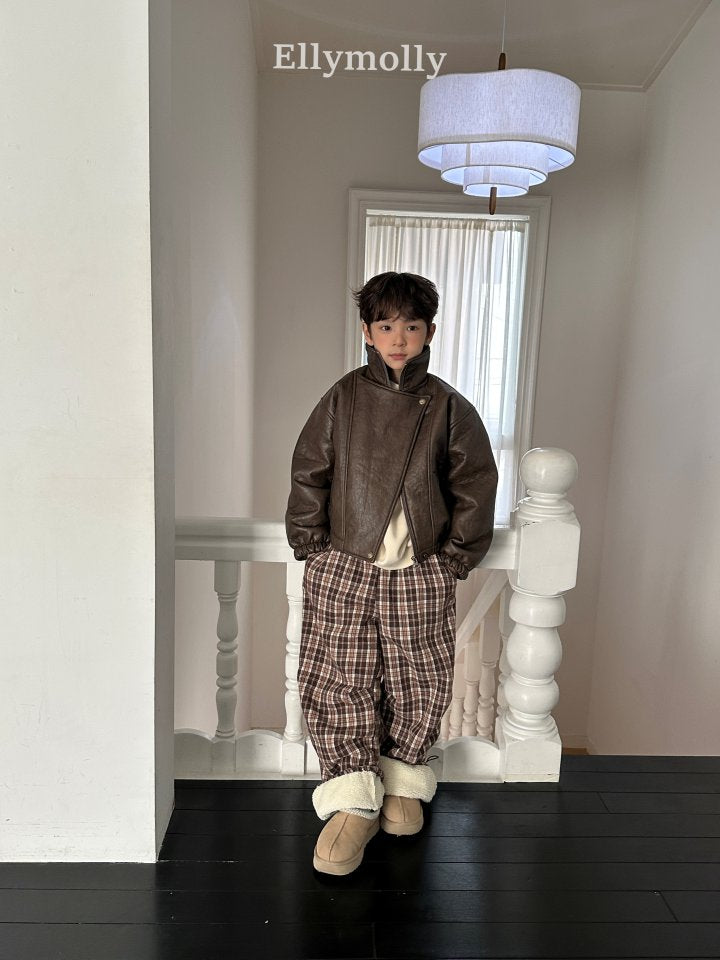 [PRE-ORDER] Teddy Fur Check Pants
