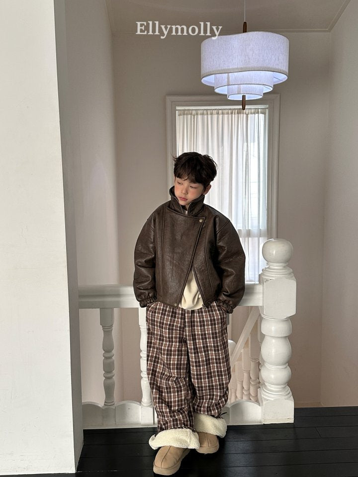 [PRE-ORDER] Teddy Fur Check Pants
