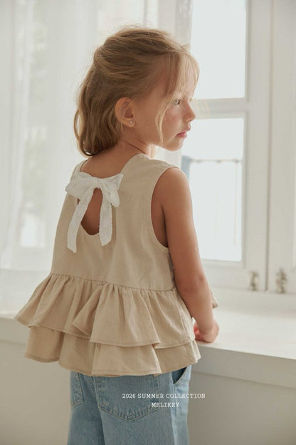 [PRE-ORDER] Ribbon Can Can Blouse