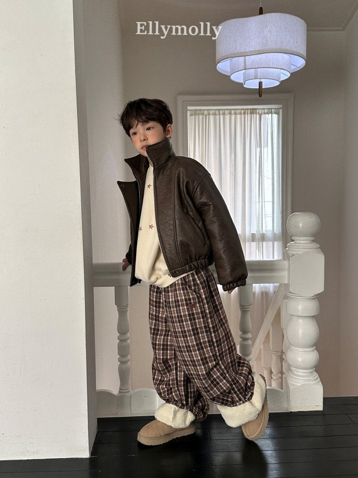 [PRE-ORDER] Teddy Fur Check Pants