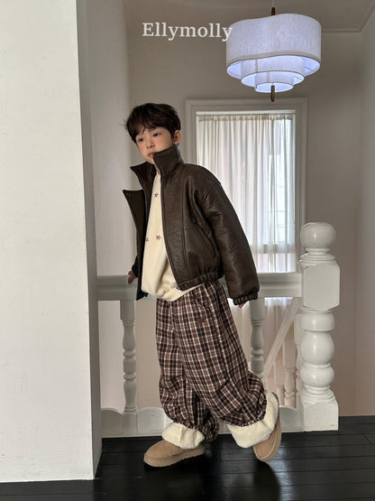 [PRE-ORDER] Teddy Fur Check Pants