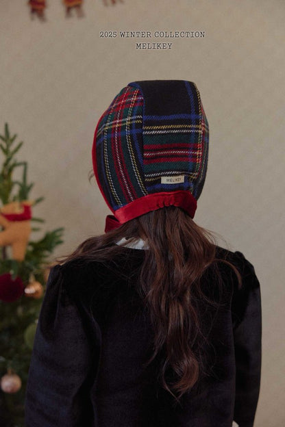 [PRE-ORDER] Christmas Check Bonnet