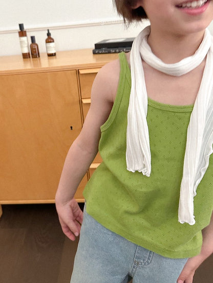 [PRE-ORDER] Eyelet Sleeveless T-Shirts