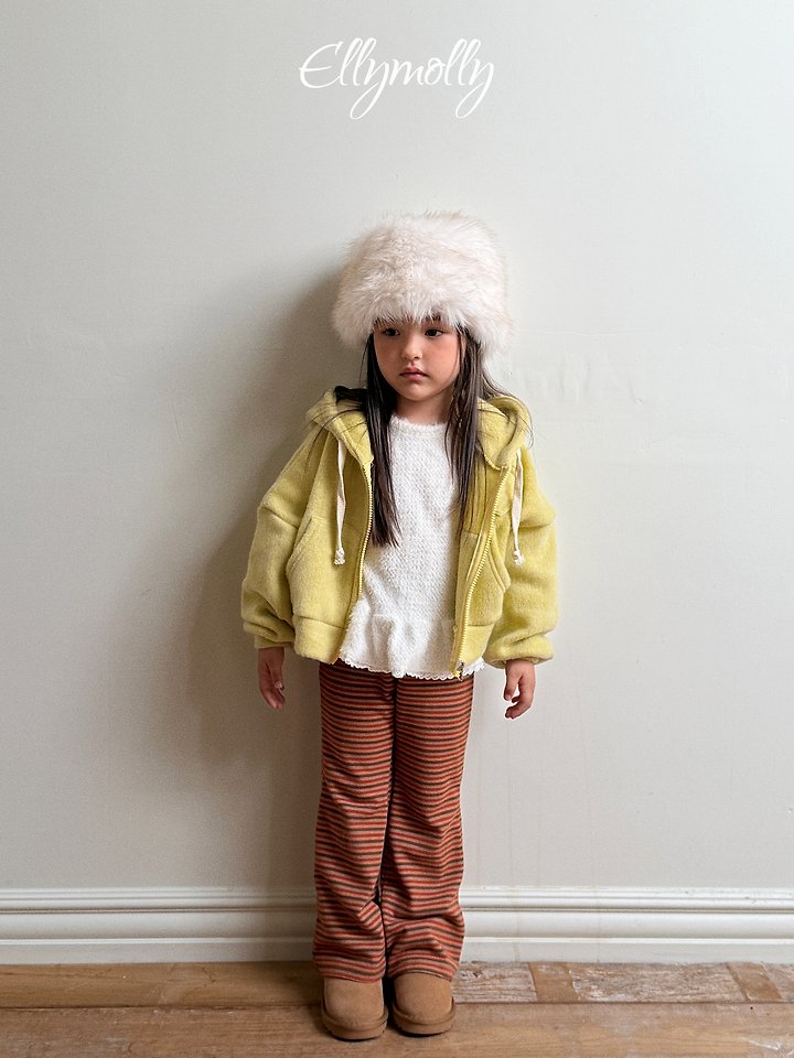 [PRE-ORDER] Latte Stripe Boot-Cut Pants