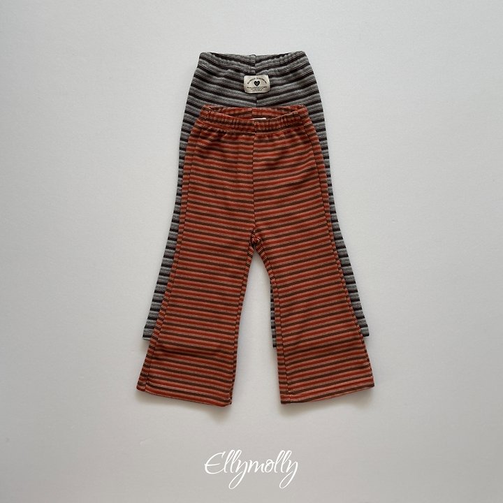 [PRE-ORDER] Latte Stripe Boot-Cut Pants