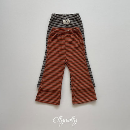 [PRE-ORDER] Latte Stripe Boot-Cut Pants