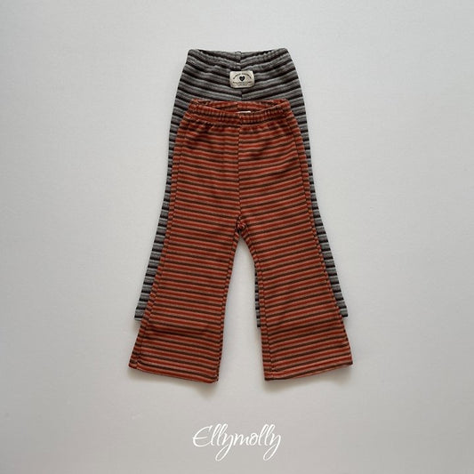 [PRE-ORDER] Latte Stripe Boot-Cut Pants