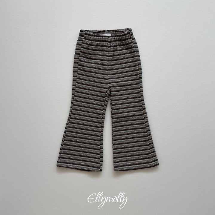 [PRE-ORDER] Latte Stripe Boot-Cut Pants