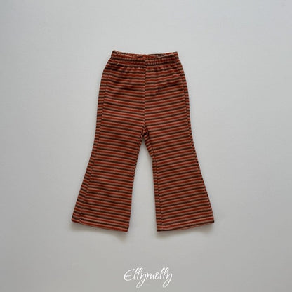 [PRE-ORDER] Latte Stripe Boot-Cut Pants