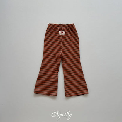 [PRE-ORDER] Latte Stripe Boot-Cut Pants
