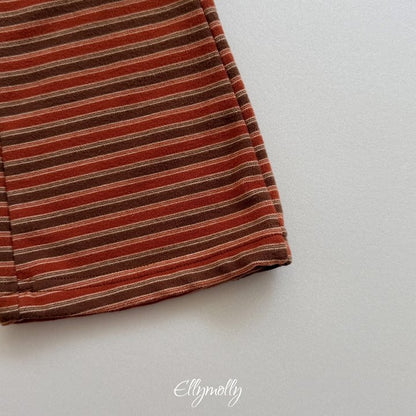 [PRE-ORDER] Latte Stripe Boot-Cut Pants