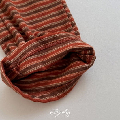 [PRE-ORDER] Latte Stripe Boot-Cut Pants
