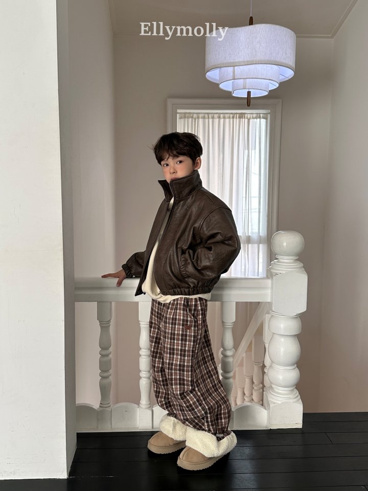 [PRE-ORDER] Teddy Fur Check Pants