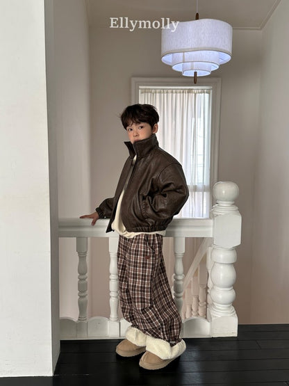 [PRE-ORDER] Teddy Fur Check Pants