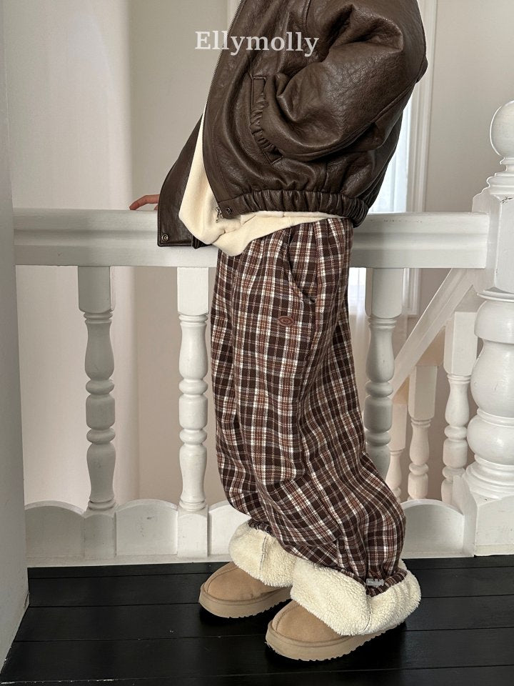 [PRE-ORDER] Teddy Fur Check Pants