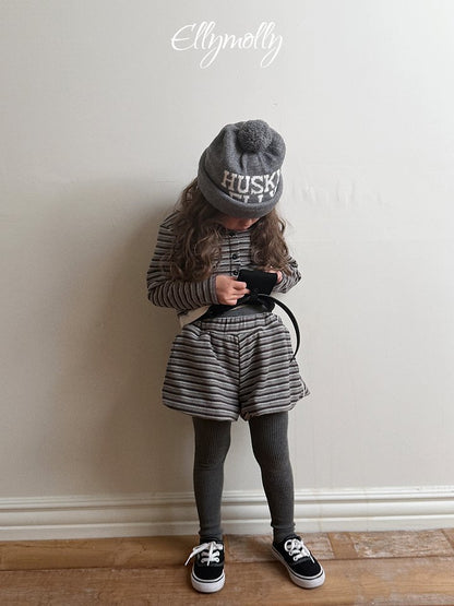 [PRE-ORDER] Latte Stripe Balloon Shorts