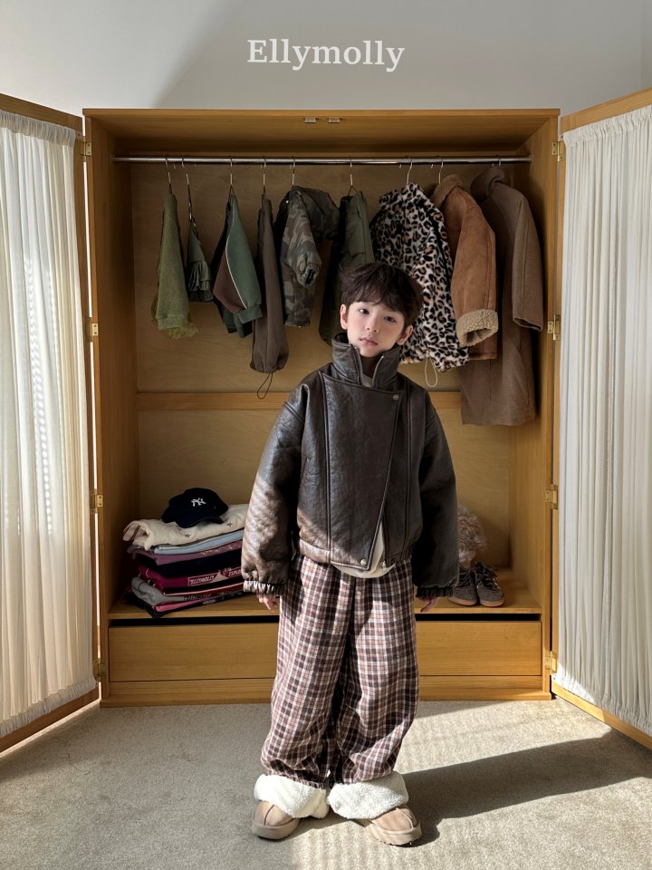 [PRE-ORDER] Teddy Fur Check Pants