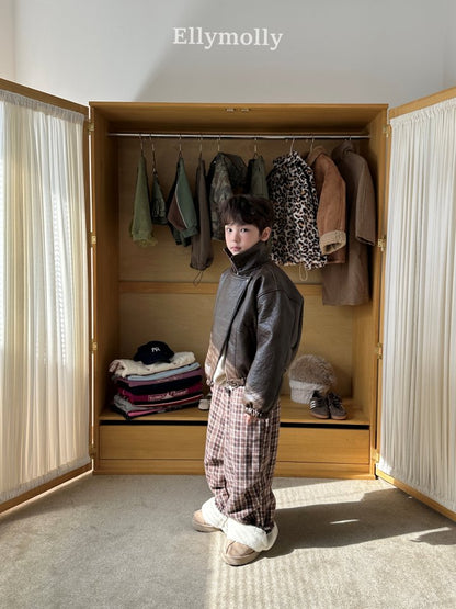 [PRE-ORDER] Teddy Fur Check Pants
