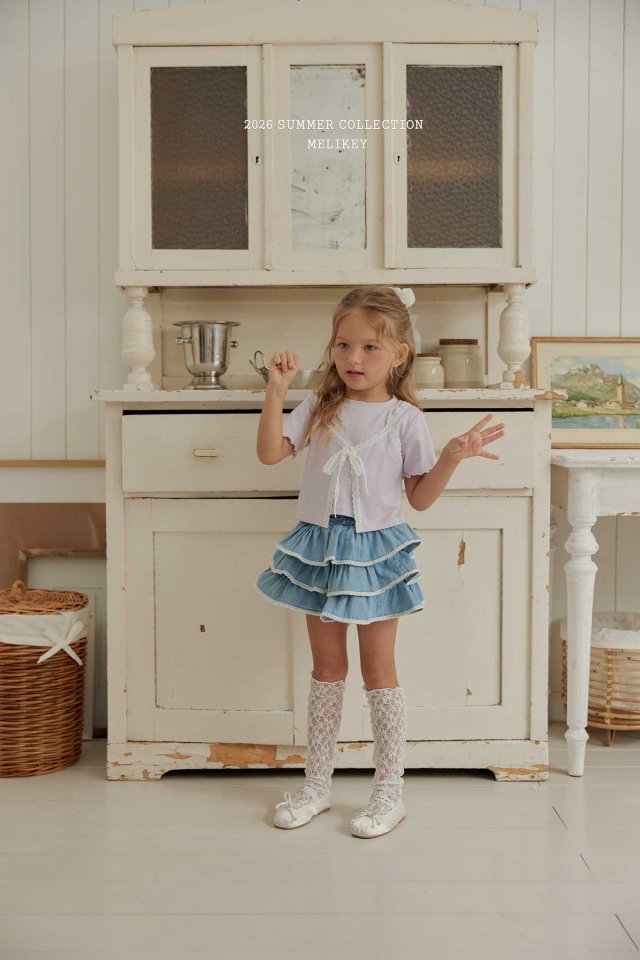 [PRE-ORDER] Lace Denim Can Can Skirts