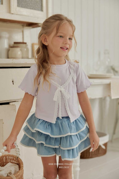 [PRE-ORDER] Lace Denim Can Can Skirts