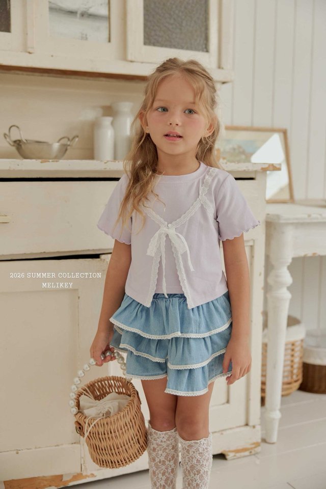 [PRE-ORDER] Lace Denim Can Can Skirts