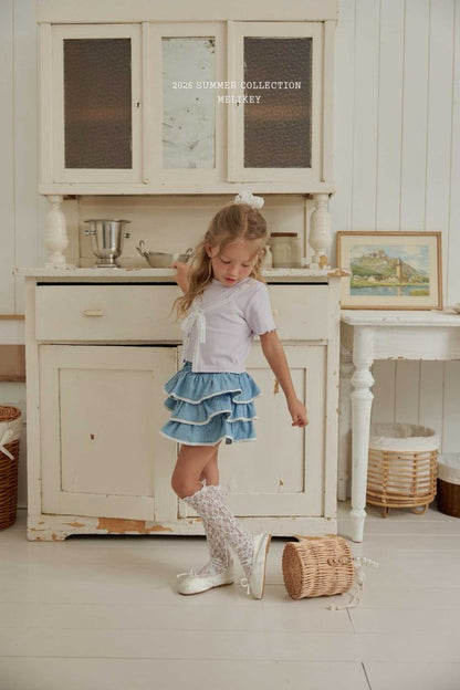 [PRE-ORDER] Lace Denim Can Can Skirts