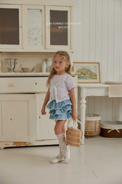 [PRE-ORDER] Lace Denim Can Can Skirts