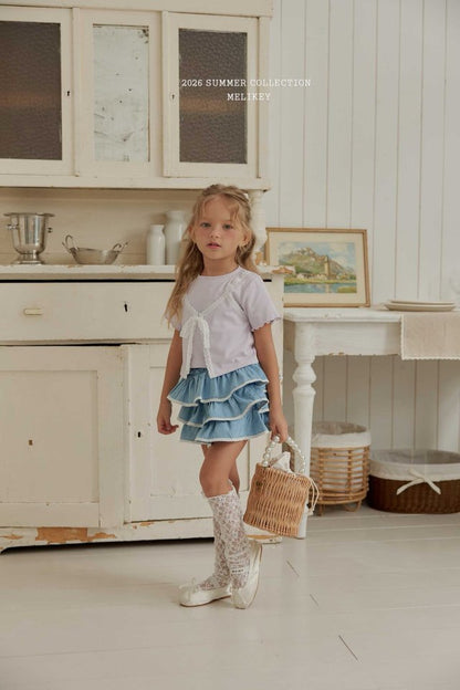 [PRE-ORDER] Lace Denim Can Can Skirts