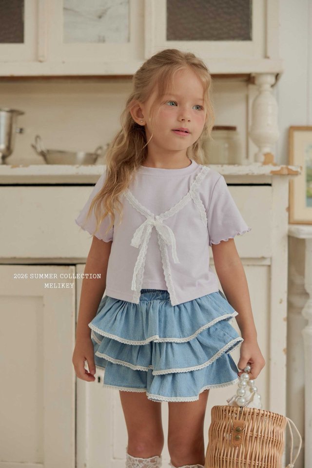 [PRE-ORDER] Lace Denim Can Can Skirts