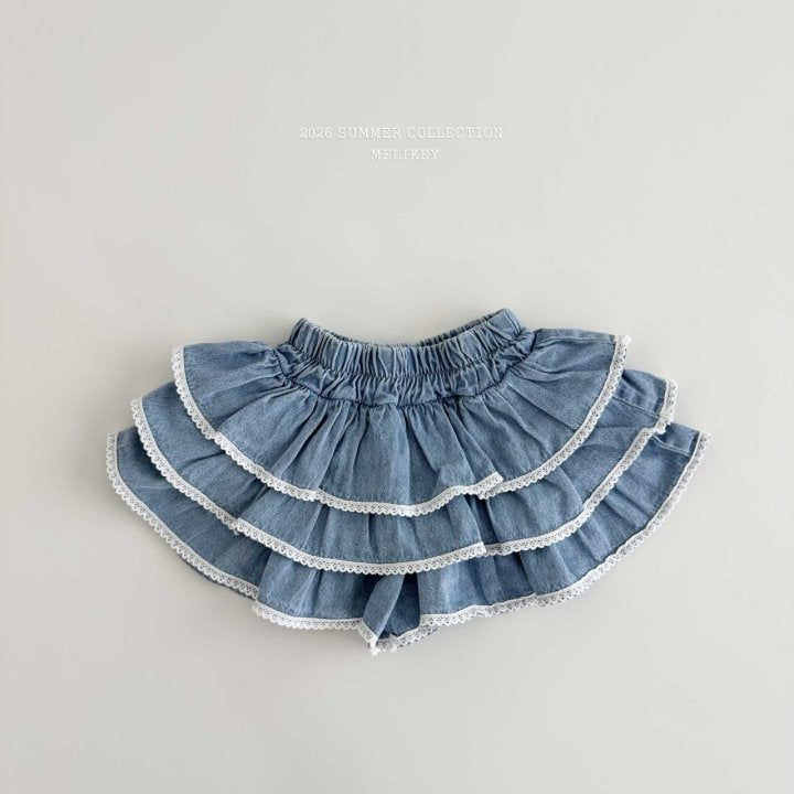 [PRE-ORDER] Lace Denim Can Can Skirts